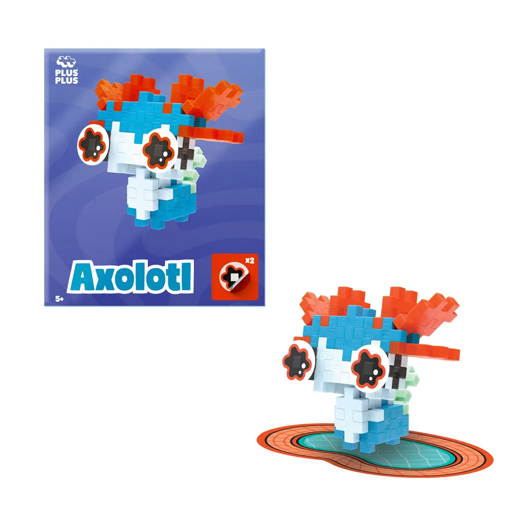Plus-Plus Pop Animaux - Axolotl Bleu