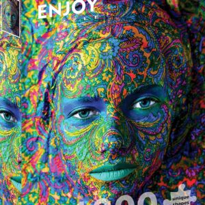 Puzzle Enjoy Woman with Color Art Makeup 1000 pièces