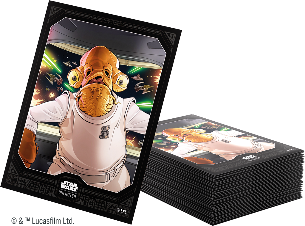 Star Wars Unlimited Premium Art Sleeves Admiral Ackbar