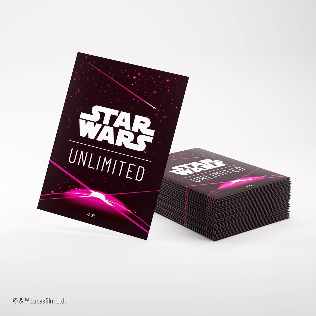 Star Wars Unlimited Premium Art Sleeves Logo Magenta