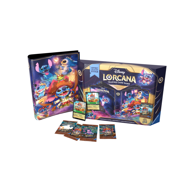 Lorcana Set 6 Coffret Collector Stitch A La Mer Azurite