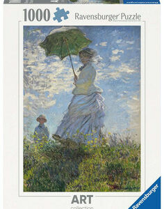 Puzzle Femme à l'Ombrelle tournée vers la Gauche, Monet 1000 pièces