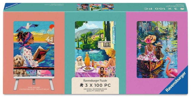 Puzzle Voyage du Chien 3 x 100 pièces