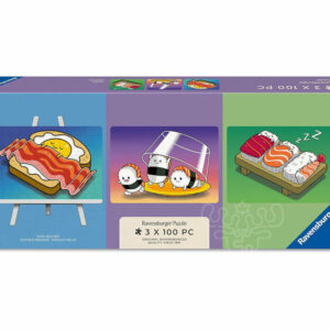 Puzzle Kawaï Breakfast, Lunch and Dinner 3 x 100 pièces