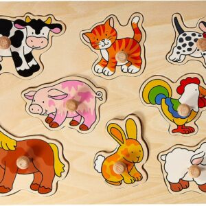 Puzzle à encastrements en bois - 8 pièces
