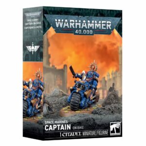 Warhammer40K Space Marines Captain on Bike